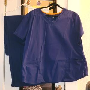 Plus size 3x scrub set